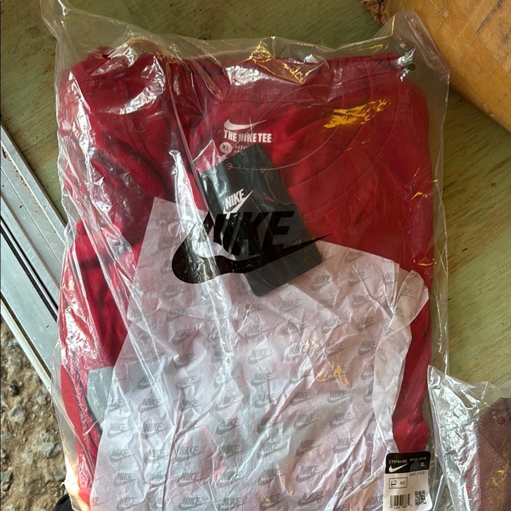 Nike Crimson T-shirt with matching shorts